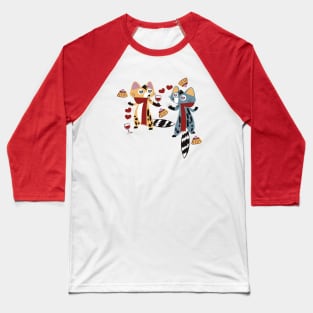 Genet-cats in love Valentines #2 Baseball T-Shirt